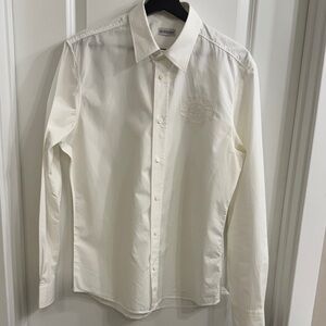 Burberry Men's Cream Dress Shirt